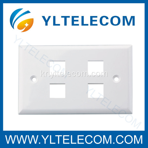 벽 얼굴 플레이트 RJ45 4 포트 4 포트 70 * 115 MM